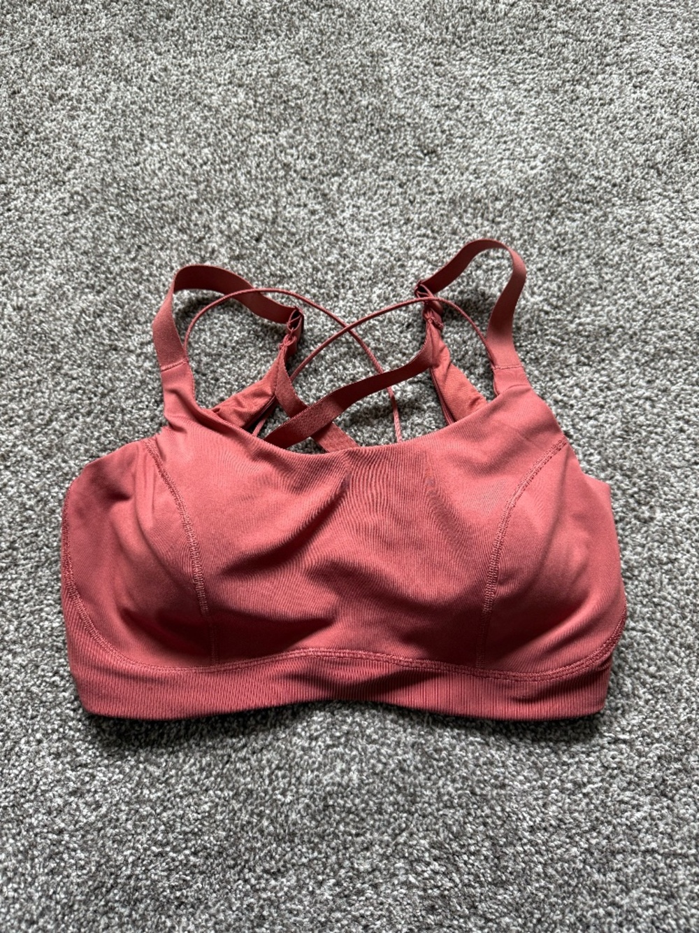 Rust-Colored Savage X Fenty High-Impact Sports Bra